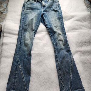 Women's Bootcut Blue Jeans - Classic Washed Denim